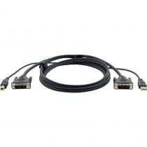 Kramer C-KVM/1-6: KVM-Kabel DVI-D Single-Link und USB (A-B) - Länge 1,8m
