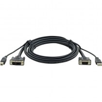 Kramer C-KVM/3-6: KVM-Kabel VGA auf DVI-A und USB (A-B) - Länge 1,8m