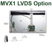 Die MVX1 LVDS Option ermöglicht kompakte Speziallösungen für individuelle HMI Anforderungen in versch. Bereichen der Industrie, Medizintechnik, Digital Signage, Haustechnik u.v.a. Sie erweitert die Remote Einheit MVX1R um eine 30pin Schnittstelle für ein