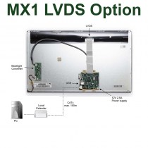 Die MX1 LVDS Option ermöglicht kompakte Speziallösungen für individuelle HMI Anforderungen in versch. Bereichen der Industrie, Medizintechnik, Digital Signage, Haustechnik u.v.a. Sie erweitert die Remote Einheit MX1R um eine 30pin Schnittstelle für ein