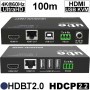 HD22KVM-100X: HDBaseT 2.0 Extender Set, 4K60 (100m) inkl. HDCP2.2, PoC, EDID