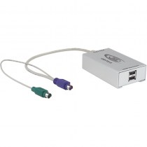 PS/2 auf USB Adapter: Zum Anschluss von USB-Tastatur und -Maus an einen Computer mit PS/2- Anschlüssen