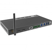 PTN SCU41-BYOD: 4K60 18G 4-Port HDMI/ USB-C KVM-Switch mit einem drahtlosen Miracast-/ Airplay-Eingang