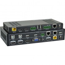 PTN SCU41T-CODEC: 4K60 HDBaseT KVM Extender mit integr. 4-Port AV-/ KVM Umschalter und gespiegeltem Ausgang am Sender