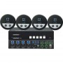 PTN WUH4-HUB KIT: 4-Port 4K60 HDMI USB 3.0 KVM-Umschalter - mit 4 Tischtanks