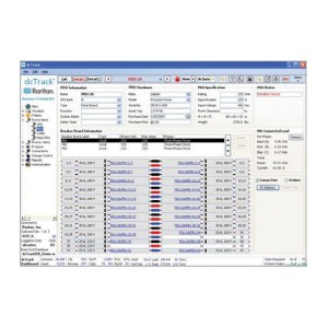 dcTrack ermöglicht Ihnen exklusiv die Verwaltung Ihrer gesamten Stromversorgungskette. Die Energieverwaltung beginnt bei den USV-Systemen und unterstützt jedes erdenkliche Stromversorgungskonzept. Dieser Bildschirm zeigt den Verteilerkasten an.