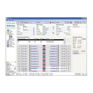 dcTrack ermöglicht Ihnen exklusiv die Verwaltung Ihrer gesamten Stromversorgungskette. Die Energieverwaltung beginnt bei den USV-Systemen und unterstützt jedes erdenkliche Stromversorgungskonzept. Dieser Bildschirm zeigt den Verteilerkasten an.