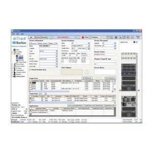 Server- und Netzwerkgeräte lassen sich vom Benutzer anzeigen, hinzufügen und bearbeiten. dcTrack kann über eine einzige Serveranzeige physische Standserver, Bladeserver und virtuelle Server unterstützen, und der Benutzer kann jedem Gerät Netzwerk- und St