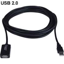 Mit dem USB 2.0 Aktiv-Verlängerungs-Kabel von NTI erweitern Sie die Kabellänge von USB-2.0-Geräten mit nur einem Kalbel um bis 50 Meter.