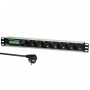 GUDE Expert PDU Energy 8310: Einbausteckdosenleiste für 19“ Rack - mit  7 Schutzkontaktsteckdosen und LCD-Display