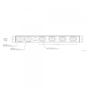 PTS Automatischer Transferschalter  Rückansicht PTS -3020A