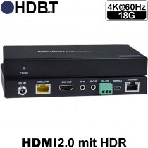 NTI XTENDEX ST-C64K18GB-HDBT: 4K 18Gbps HDMI HDBase-T Extender via CAT5e/6