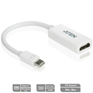 ATEN VC980: ein kleiner und kompakter Mini-DisplayPort zu HDMI Adapter, den jeder MacBook-Besitzer stets bei sich haben sollte.