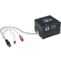 NTI XTENDEX® ST-C5SVA-600: S-Video Verlängerung-SET mit Audioübertragung über CATx - sendet S-Video+Audio lokal und dezentral über ein CAT5/5e/6-Kabel bis zu einer Entfernung von 183m von einem S-Videogerät.