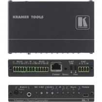 Mit der Master-Raumsteuerung SL-1 von Kramer können Audio- und Video-Komponenten sowie andere funktionale Raumeinrichtungen wie Beleuchtung, Verdunkelungsvorichtungen und Leinwände gesteuert werden.
