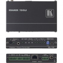 Der Kramer SL-1N ist ein Steuerprozessor für Ethernet, K−NET und IR (Master-Raumsteuerung). Mit ihm können Audio- und Video-Komponenten sowie andere funktionale Raumeinrichtungen wie Beleuchtung, Verdunkelungsvorichtungen und Leinwände gesteuert werden.
