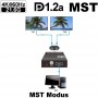 UH-2V-DP: Im Multi-Stream Transport (MST) Mode - dem Modus für Multitasking - wird das Bild auf zwei Monitore erweitert.