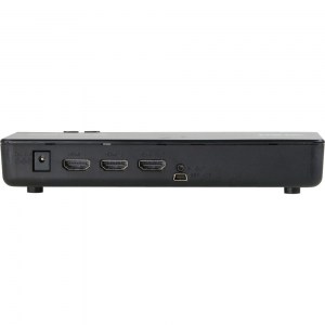 Der Transmitter kann zwei HDMI-Signale gleichzeitig entgegen nehmen und zudem das ausgewählte Signal lokal ausgeben. Die Umschaltung zwischen HDMI-Eingängen erfolgt entweder per IR-Fernbedienung oder  an der Gerätevorderseite.