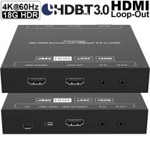 PTN TPUH660: 4K60 18G HDMI2.0 HDBaseT3.0 Extender Set mit Loop-Ausgang – HDR10, Dolby Vision, eARC, IR, PoH