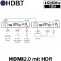 Anwendungsbeispiel des 4K HDR HDMI Extender-Sets Kramer TP-583