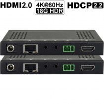 PTN TPUH610A: 4K60 18G HDMI2.0 HDBaseT Extender Set mit HDR, CEC und RS232 – bis 70m