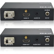 PTN FOUH302: 4K Ultra-HD LWL HDMI Verlängerungs-Set zur Übertragung von 4K- Auflösung bis 1km | Kompatibel mit Multi- und Single-Mode Glasfaser