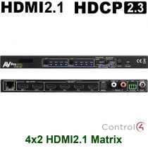 AVPro Edge AC-MX-42X: 4x2 8K60/ 4K120 HDMI2.1 Matrixschalter