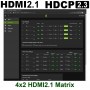 Der 8K60/ 4K120 HDMI2.1 Matrixschalter AC-MX-42X von AVPro Edge bietet eine graphische Benutzeroberfläche: AVPro Edge User Interface