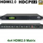 UH-44A: 4K Ultra-HD HDMI 2.0 Kreuzschiene - Unterstützt echtes 4K bei 60Hz (4:4:4)