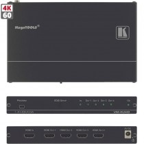 Kramer VM-4UHD - 1:4 4K UHD HDMI Verteilverstärker | 4K HDMI Splitter mit einem Eingang und 4 Ausgängen