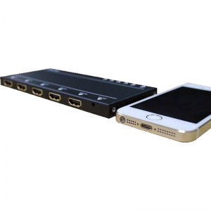 Der ultra kompakte 3D HDMI 4K UHD 2160p High Speed Splitter SUH4 aus der Premium SUH-Serie von 6SwaPs ist flachh wie ein iPhone.