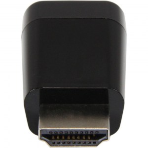 Zum Verbinden der HDMI-Ausgangs eines PC, Laptops, Utra- oder Chromebooks mit dem VGA Eingang eines Beamers oder Monitors wird der HDMI auf VGA Konververter einfach in die HDMI-Buchse eingesteckt.