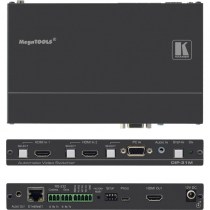 Kramer DIP-31M: 4K 60 UHD HDMI und VGA Umschalter & Step-In Steuermodul, mit Maestro Raum Automatisierung, Ethernet, RS−232, USB & Stereo Audio