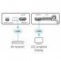 Der PT-12 von Kramer ist ein CEC-fähiger TV/ Display ON/ OFF-Controller und ein erweiterter EDID-Prozessor für HDMI-Signale mit einer Auflösung von bis zu 4K @ 60Hz (4:2:0). Wenn der HDMI Controller PT-12 einen HDMI-Signal erkennt, schaltet er das angesc