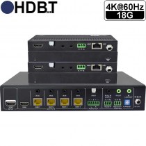 PTN SUH141T-H2 KIT: 4-Port 4K60 18G HDMI HDBaseT Splitter/ Extender Set
