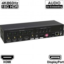 Uh-41: 4K60 18G 4x1 HDMI/ DP Umschalter