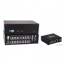 NTI VOPEX C5AV-16:  16 Port VGA/Audio Splitter mit CAT5 Übertragungstechnik
