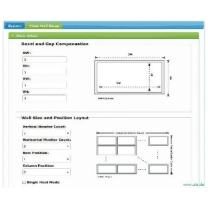 aavara PB5000:  Einfache Konfiguration einer Videowall mittels Webbrowser