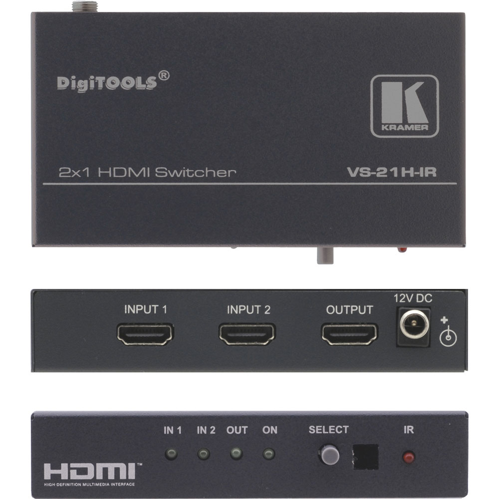 RS232 Control 2 K 3D 5 x 1 HDMI 2.0 Switch Auto EDID Wireless IR Fernbedienung Controller für Konferenz Ausstellung Sicherheit und Digital Überwachung AGPTEK 4 K 