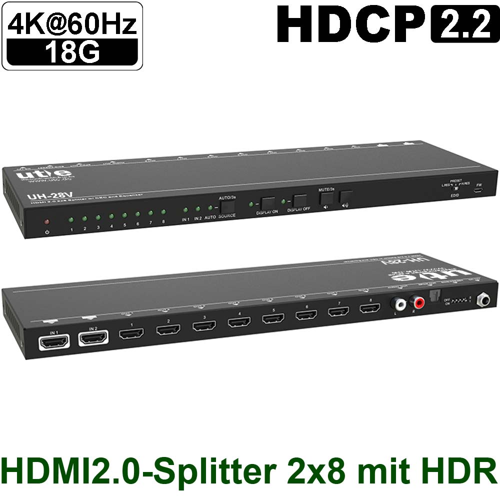 Hama HDMI-splitter 2x portar